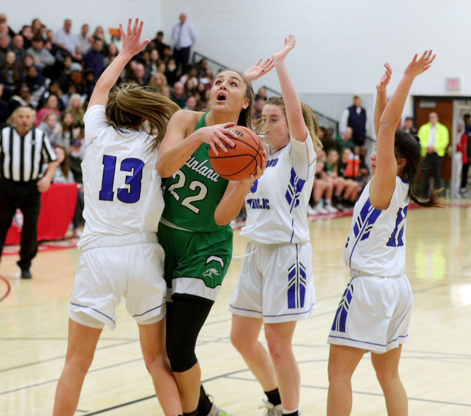 Wildwood Catholic vs Mainland CAL girls basketball semifinals game